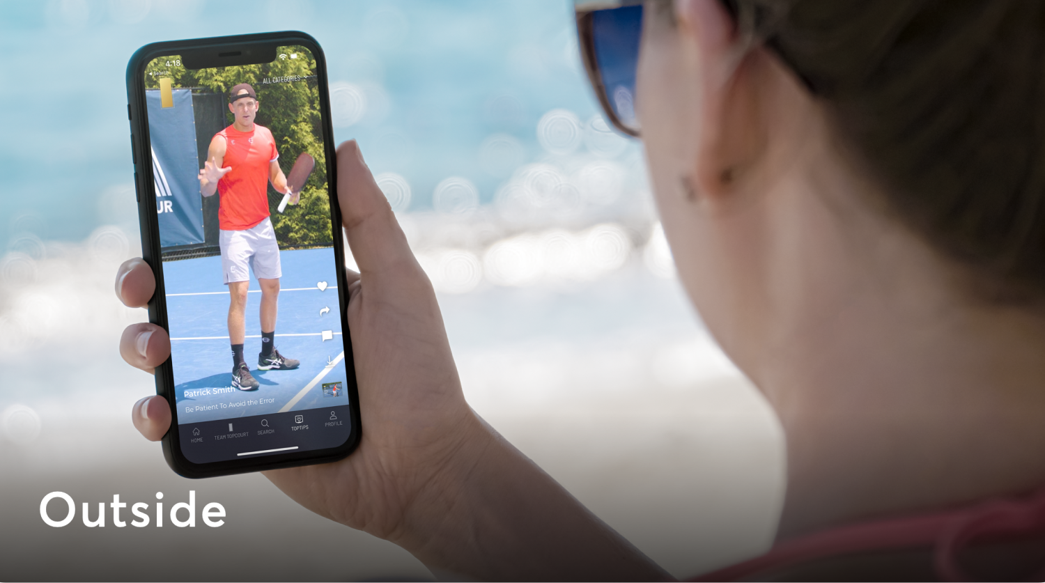 Pickleball outside